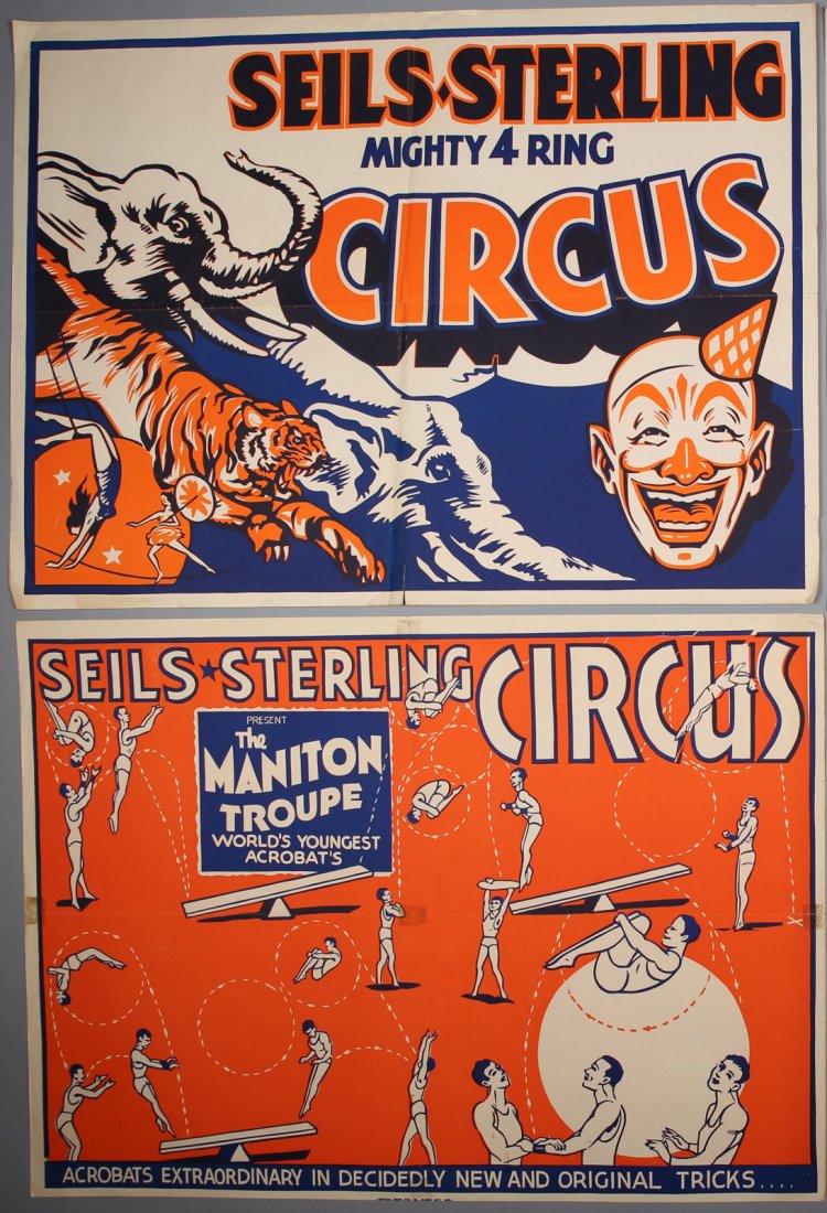 2 Vintage Seils & Sterling Circus Posters (1 of 1)