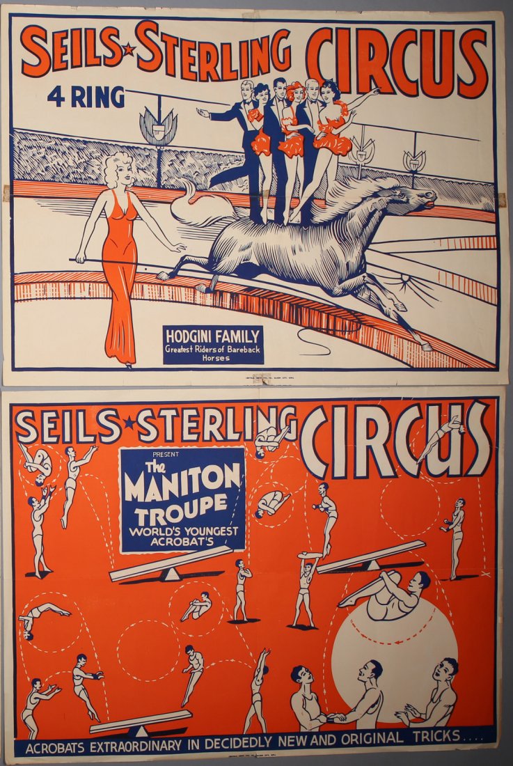 2 Vintage Seils & Sterling Circus Posters (1 of 1)