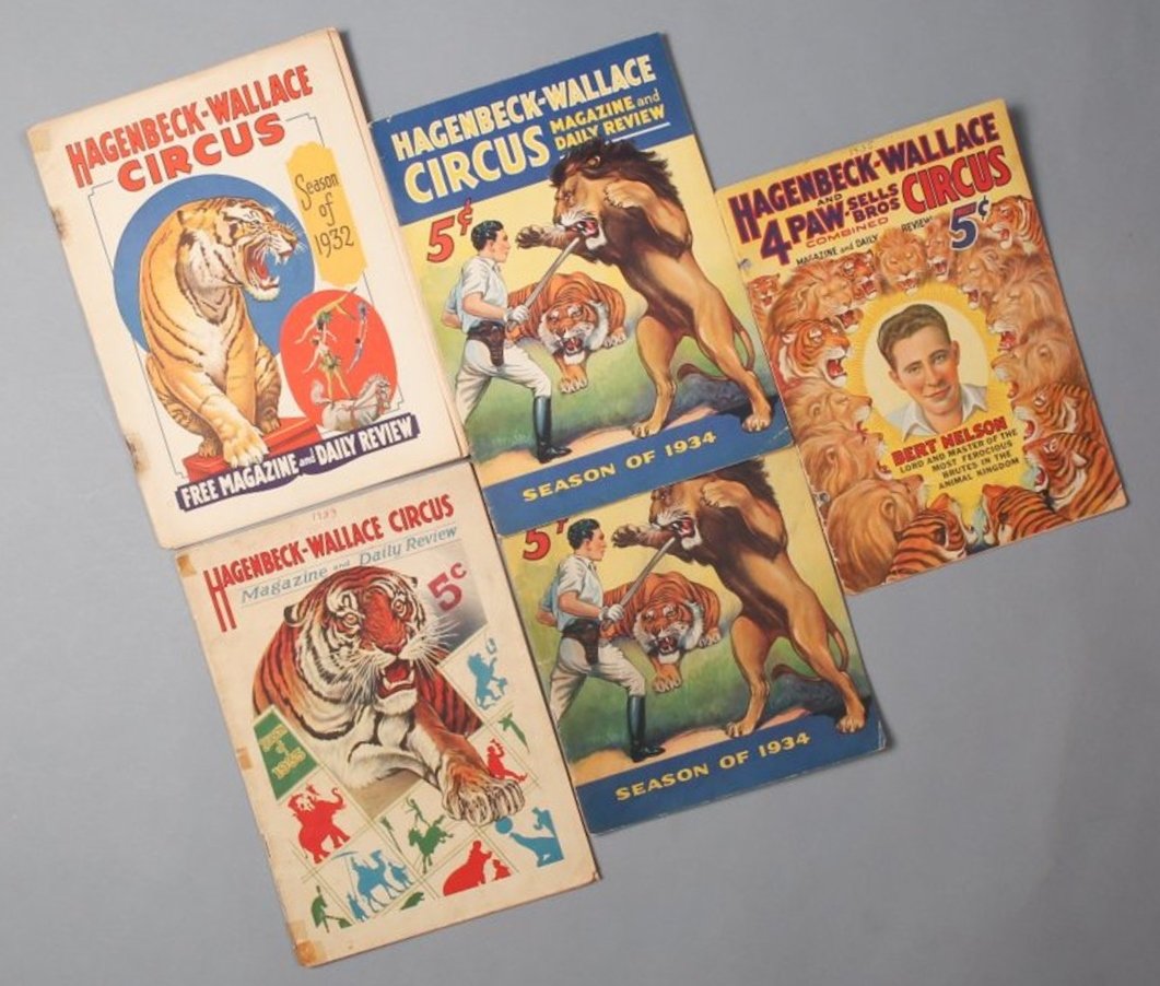 Lot of Hagenbeck-Wallace Circus Items, Route Book 1930. (1 of 5)