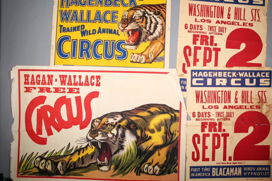 4 Hagenbeck - Wallace Circus Posters (1 of 2)