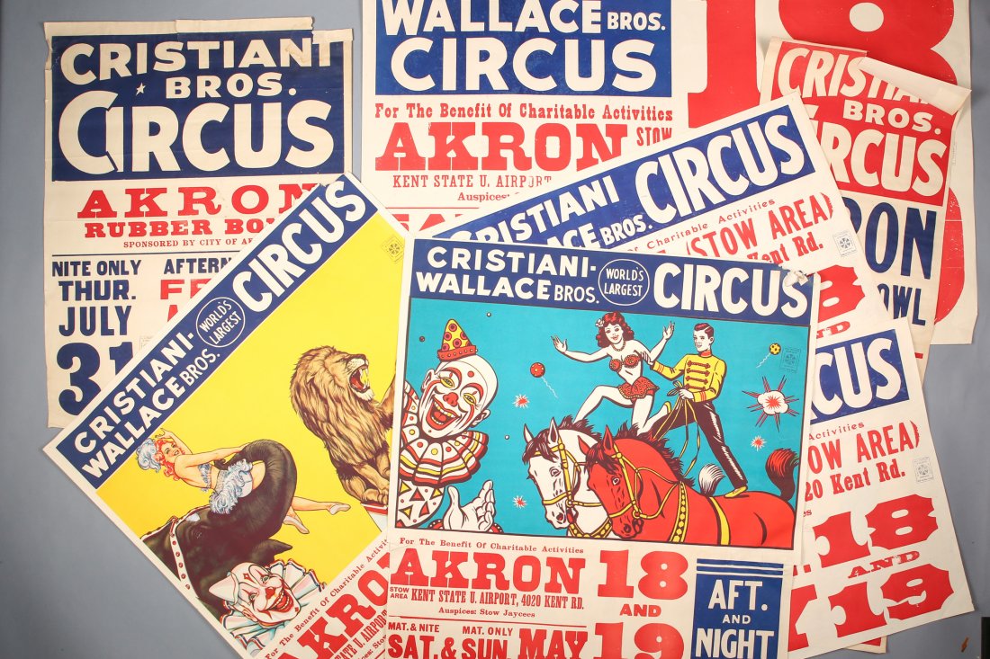 7 Christiani - Wallace Bros Circus Posters (1 of 5)