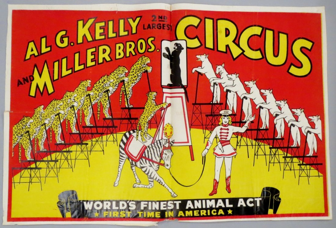 Vintage Al G. Kelly Circus Poster (1 of 1)