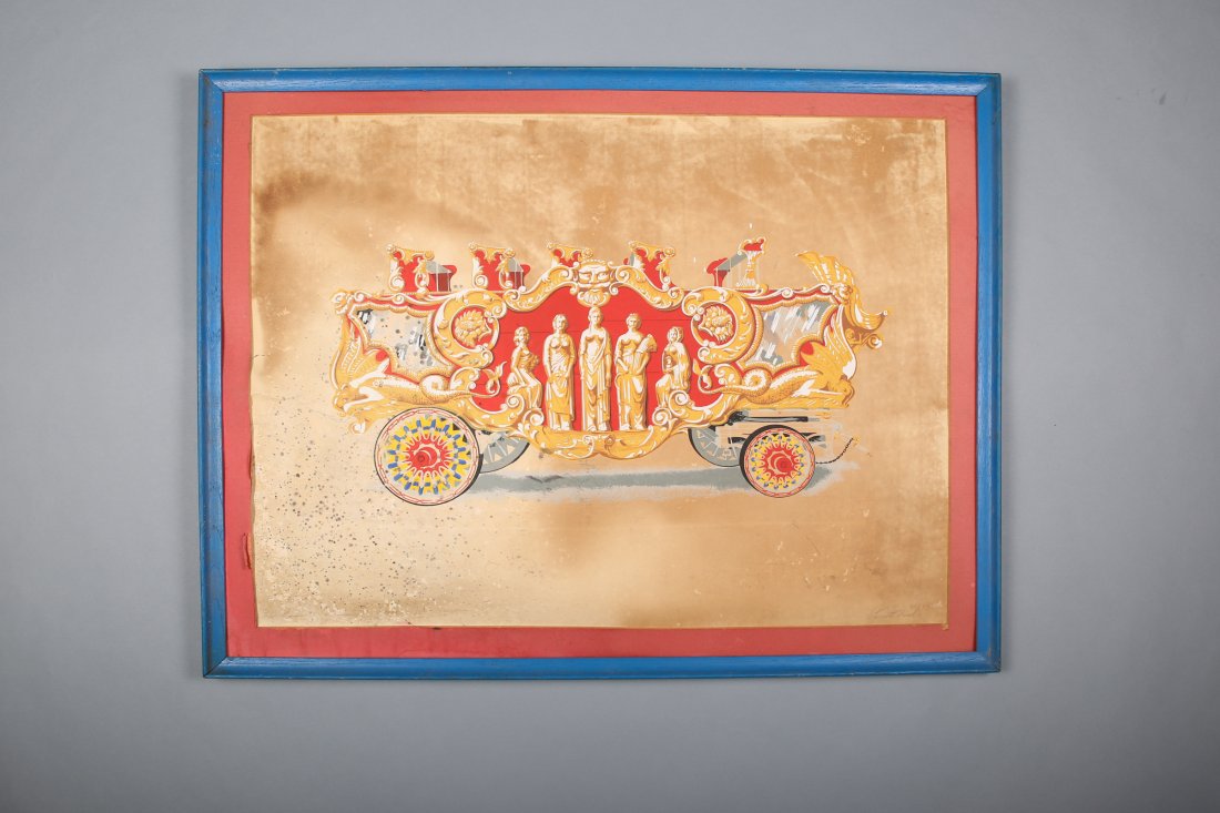 Vintage Signed Artwork  of a Calliope (1 of 1)