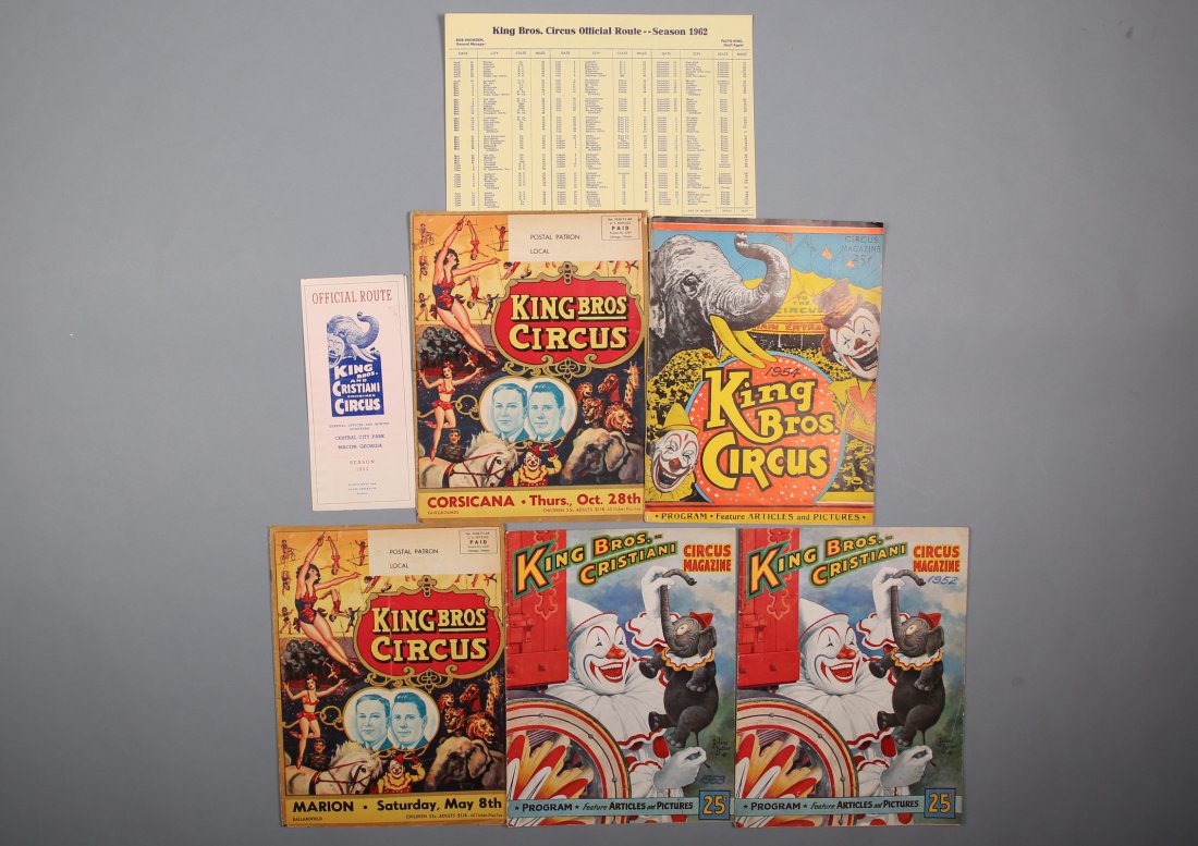 King Brothers Program Lot 1950's Plus (1 of 3)