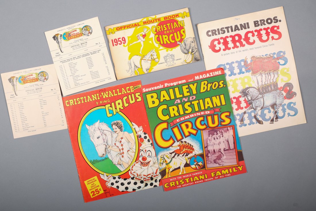 Lot of Christiani-Wallace Bros. Circus Items (1 of 2)
