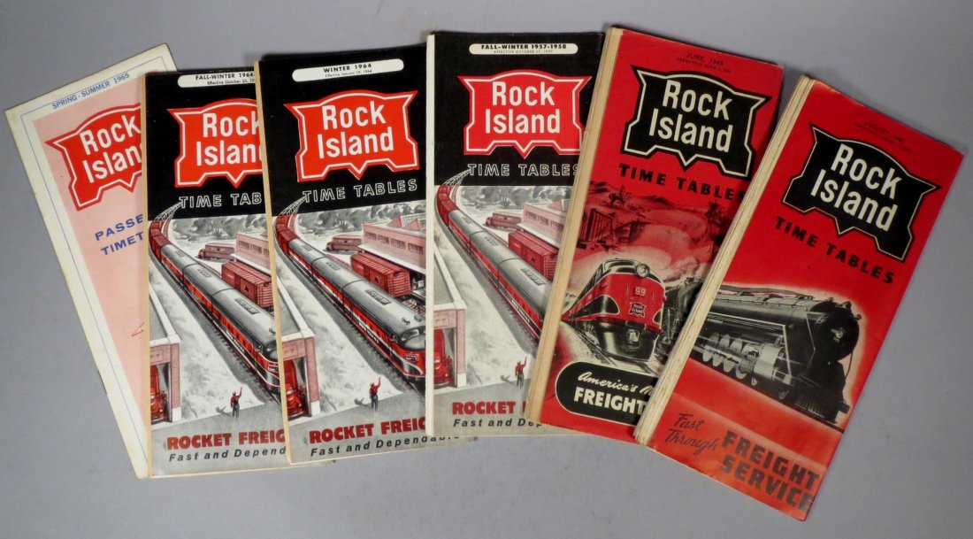 Rock Island Time Table Lot (1 of 4)