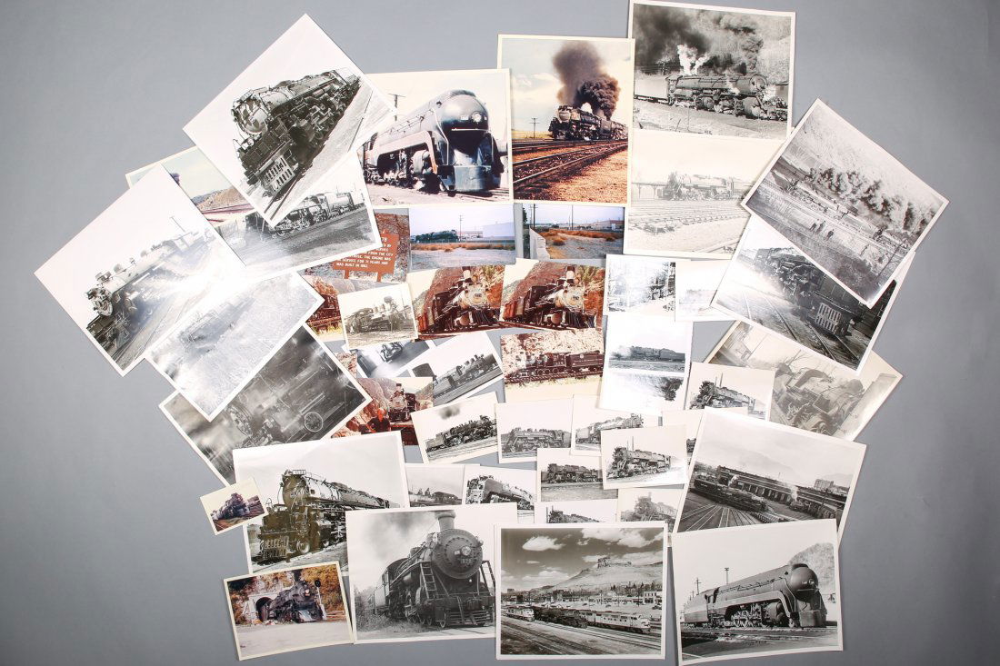 Lot of 50+ Black & White, Color Train Photographs (1 of 1)