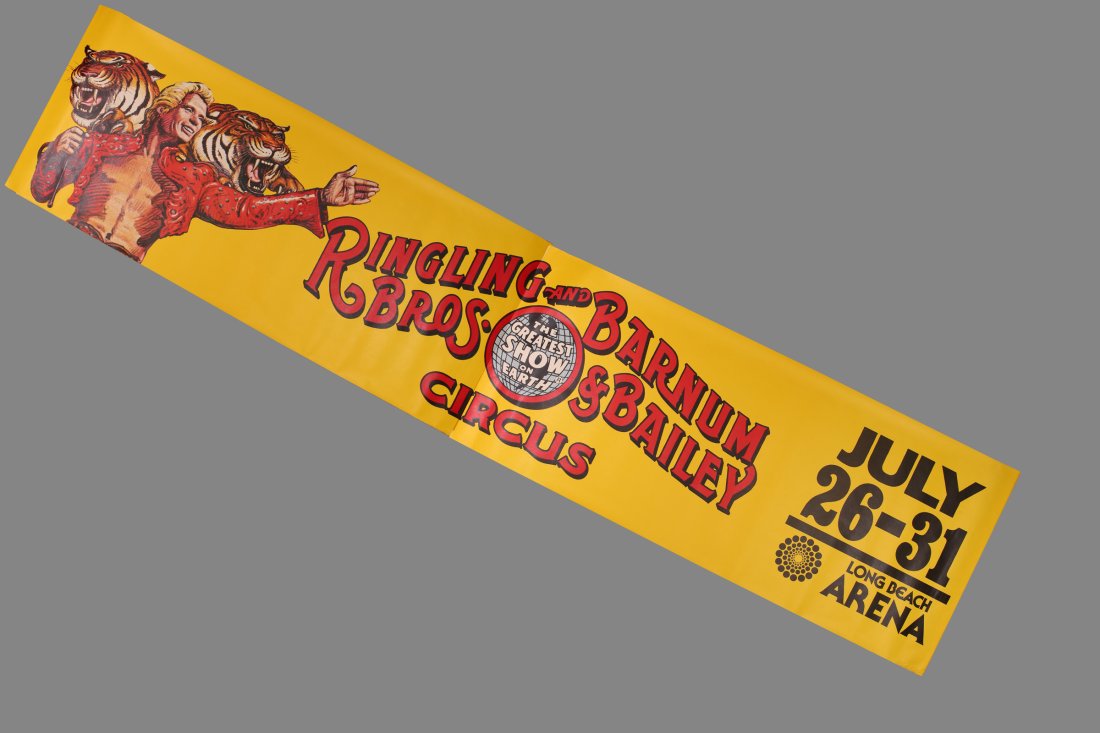 HUGE Ringling Bros. Poster Gunther, Long Beach (1 of 1)