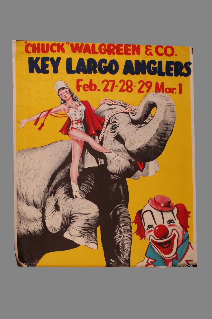 Chuck Walgreen & Co. Circus Poster LARGE (1 of 1)