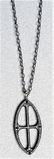 Sterling, Gold and Diamond Cross Pendant Necklace - 4