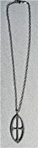 Sterling, Gold and Diamond Cross Pendant Necklace - 5