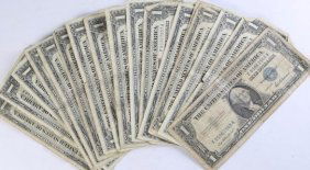 Lot of 17 Silver Cert. 1 Dollar 1935 & 1957 (1 of 4)