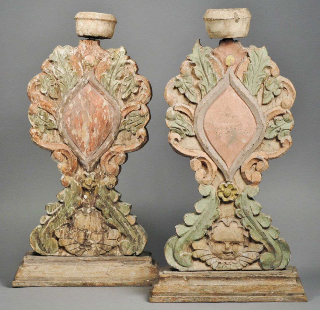 Spanish Colonial Style Candle holders Putti (1 of 6)