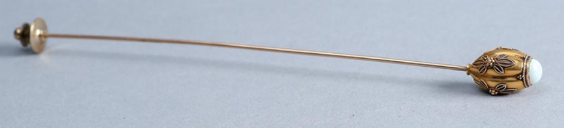 Antique 14k Gold and Opal Hat Pin (1 of 3)