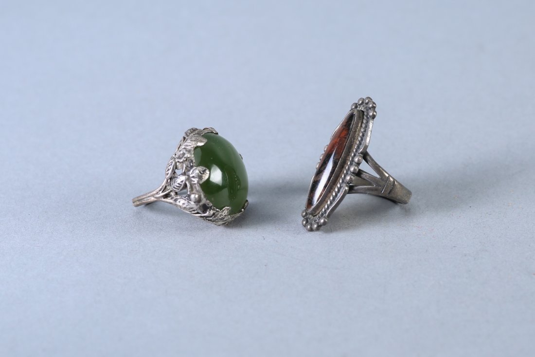 2 Stone Rings Vintage Designer Sterling (1 of 3)