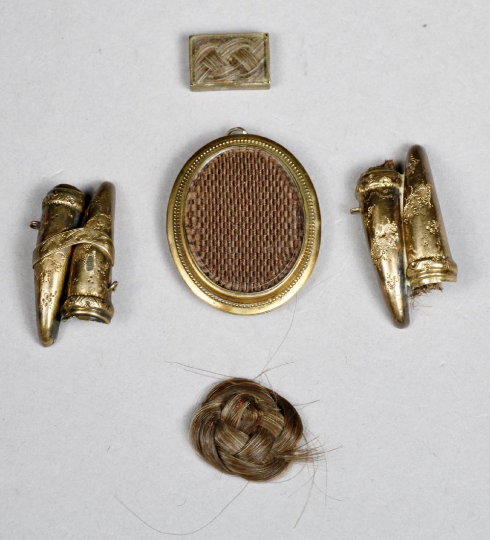 Lot of Hairwork Jewelry. (1 of 5)