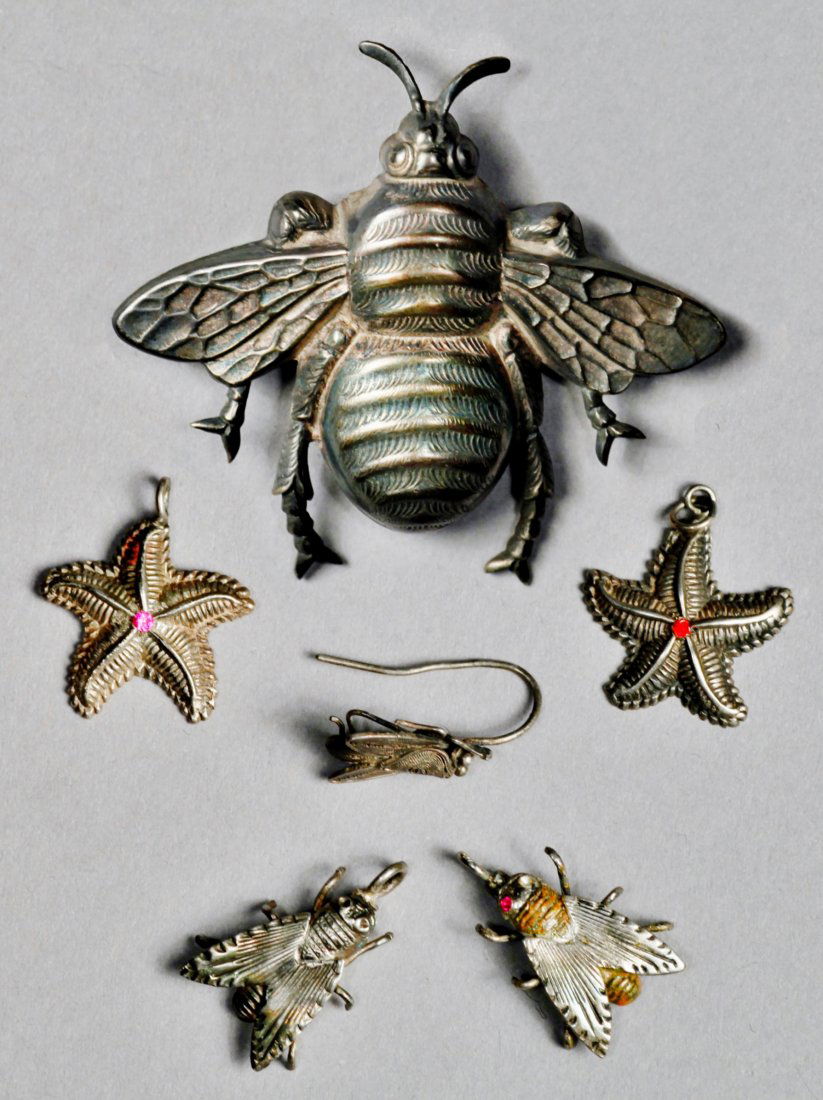 Mixed lot of vintage designer sterling jewelry (1 of 3)