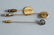 14k Gold Antique Stickpin Lot Guilloche Enamel, - 3