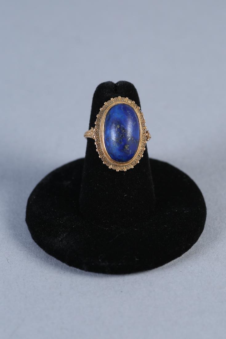Vintage 18K Gold & Lapis Ring (1 of 4)