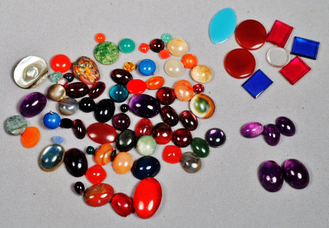 Misc. Lot of Various Gemstones, Cab Cuts. (1 of 3)