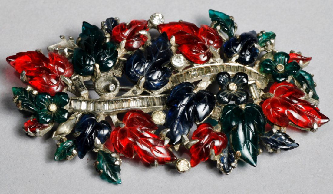 Art Deco Costume Fruit Salad Brooch (1 of 3)
