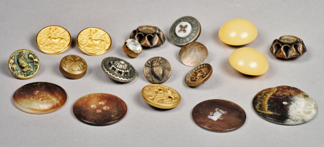 Vintage Button Lot, Sterling, Doskow & More (1 of 3)