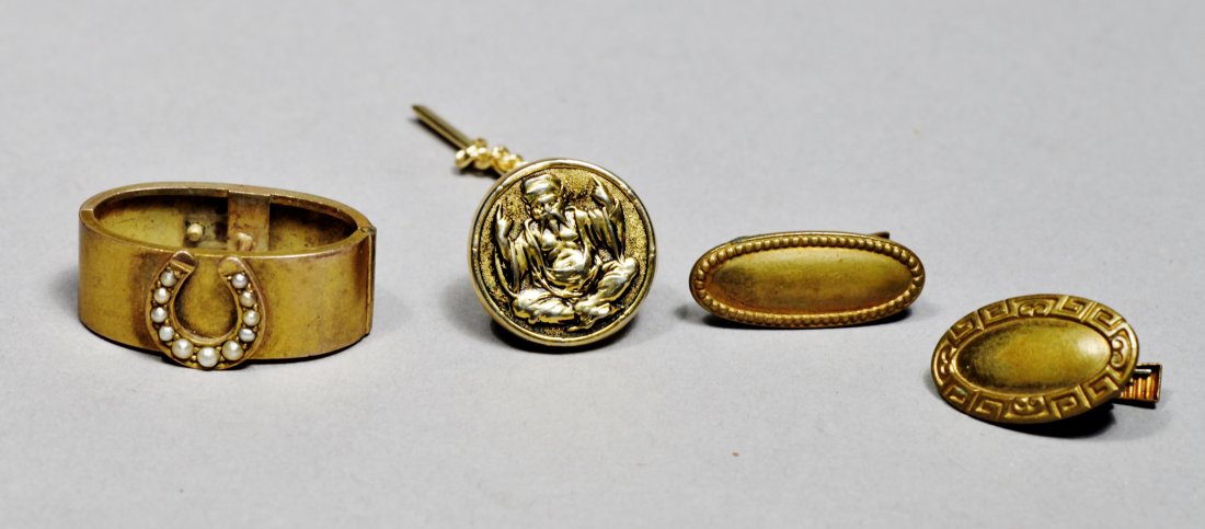 Victorian Seed Pearl Tie Clasp PLUS (1 of 1)