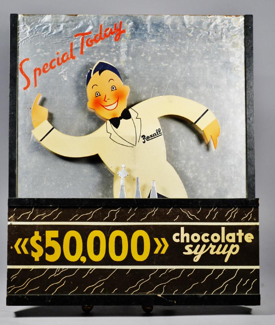 c1930 Rexall Chocolate Soda Fountain Store Display (1 of 6)