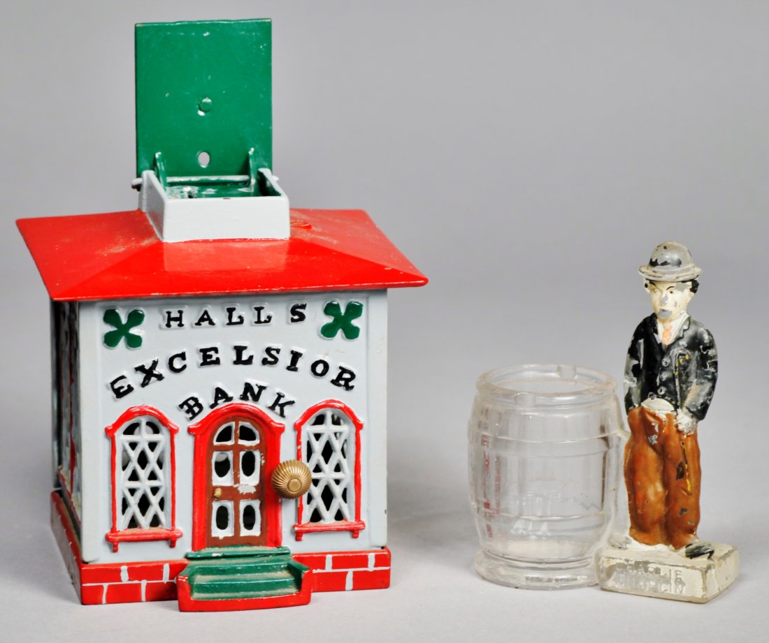 Antique Stevens Co & Borgfeldt & Co Bank Lot (1 of 5)