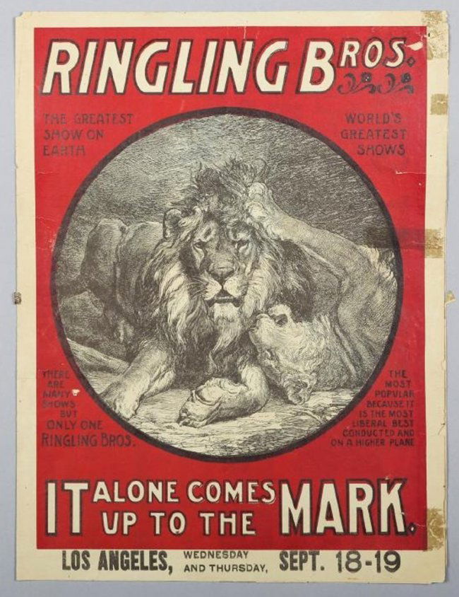 Antique Ringling Bros Circus Program Los Angeles (1 of 3)