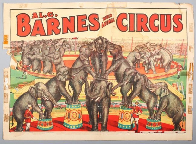 Vintage Al G. Barnes Circus Poster (1 of 2)