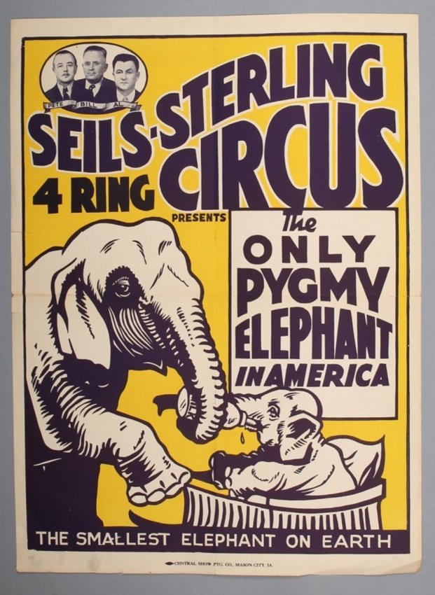 Seils - Sterling 4 Ring Circus Poster Pygmy Lot Of 2 (1 of 1)