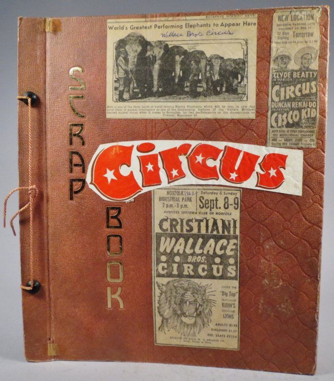 Jumbo Skeleton! Circus Scrapbook, Al G Barnes + 1882 + (1 of 9)