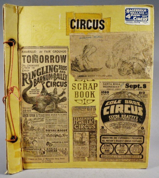 Dip of Death! Circus Scrapbook, Christy Bros + 1889 + (1 of 10)