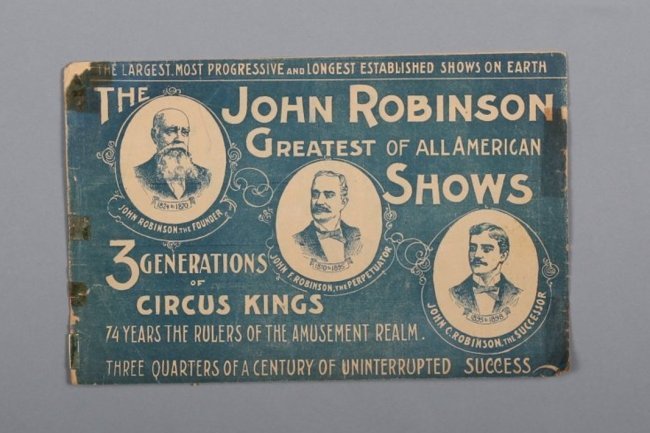 1898 Antique John Robinson Circus Program (1 of 3)