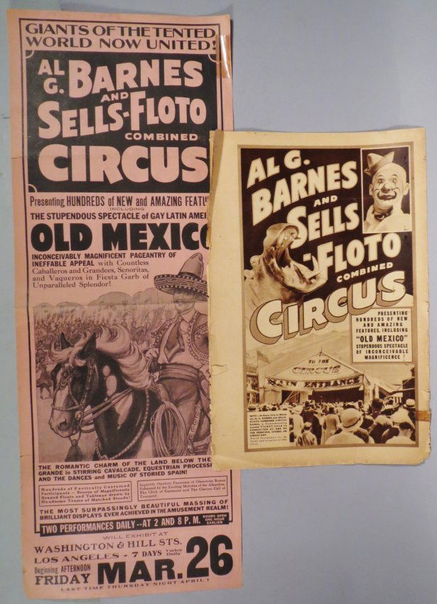 2 Al G. Barnes & Sells-Floto Broadside & Program (1 of 2)