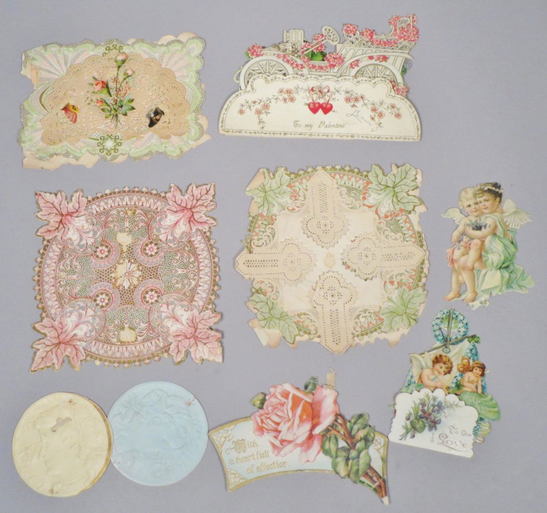 9 piece Victorian card Lot (1 of 3)