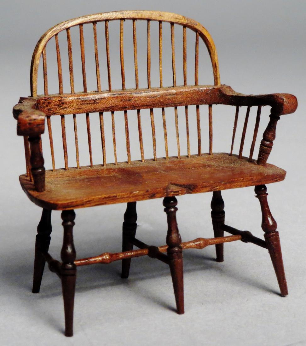 Nicole Walton Marble Windsor Bench, Dollhouse (1 of 3)