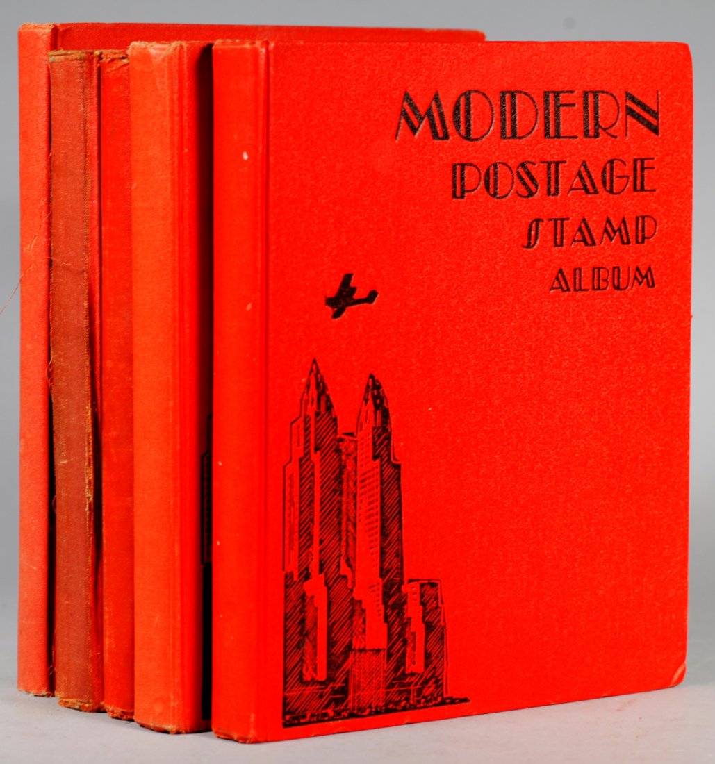 5 Vintage Stamp Books With Stamps (1 of 10)