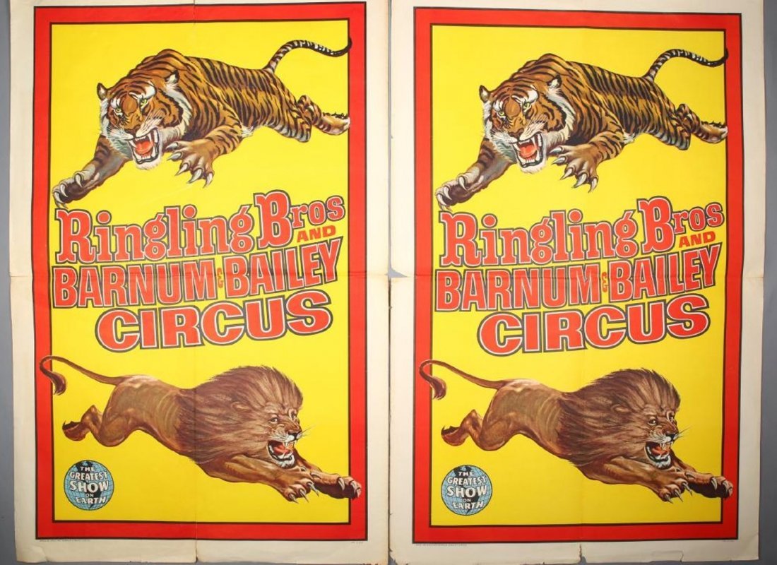 Pair~Vintage Ringling Brothers & Barnum & Bailey Circus (1 of 2)