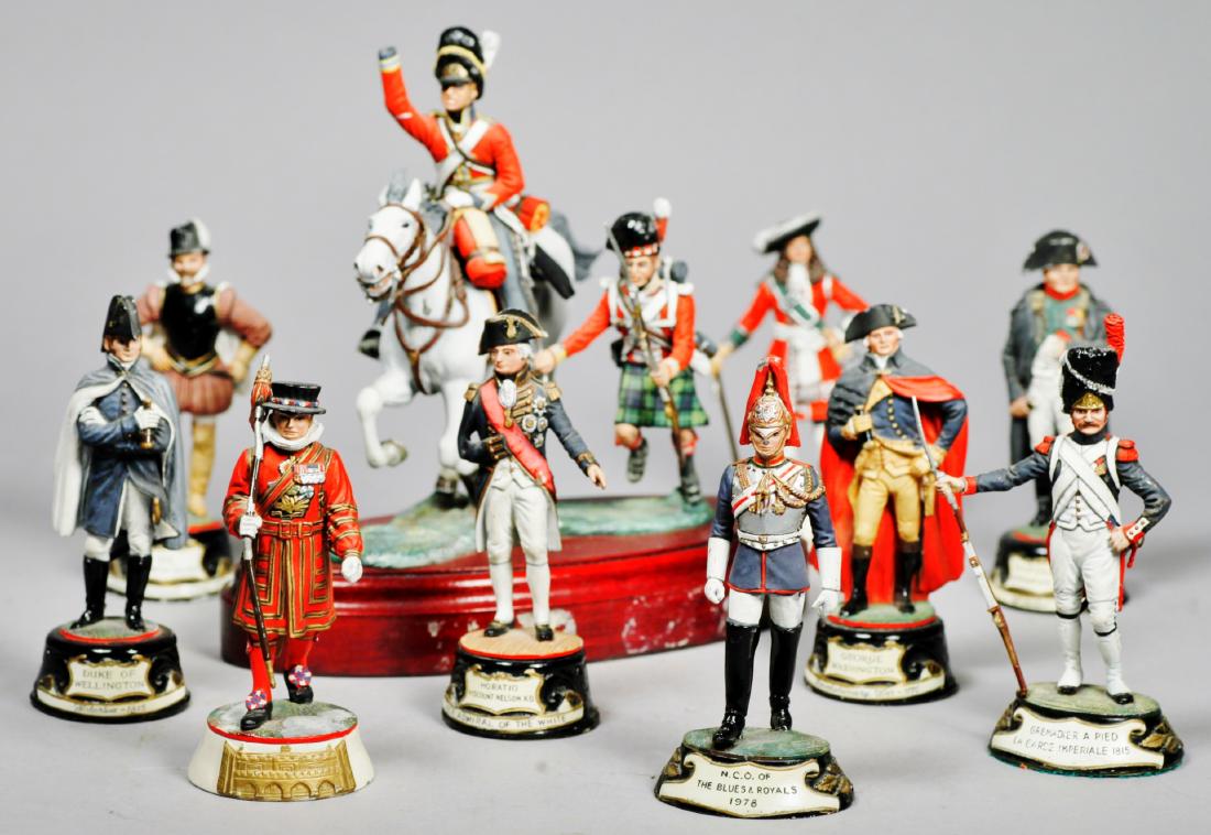 Buckingham Pewter 11 pc. Famous Soldier Men Lot (1 of 11)