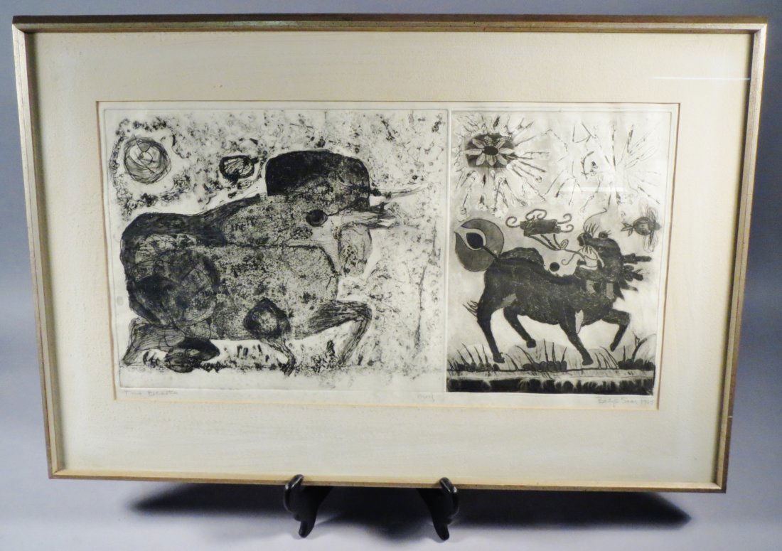 Betye Saar Signed Lithographic Proof 1964 (1 of 8)