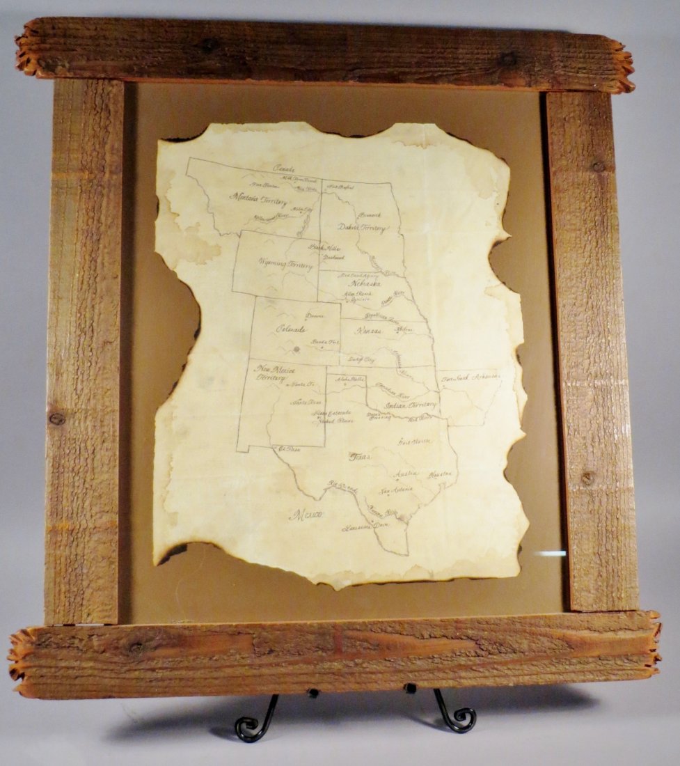 Lonesome Dove Map From Miniseries Show Prop