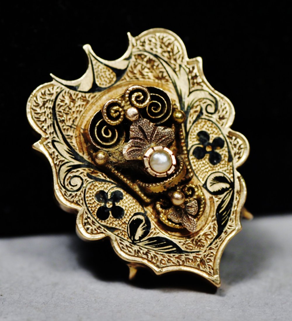 14k Victorian Gold Pin & Pendant (1 of 2)