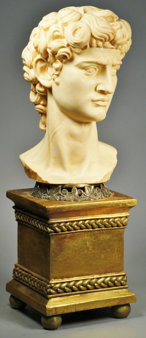 Bust of David, Signed. (1 of 9)