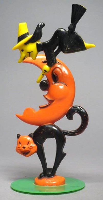 c1950 Rosbro Halloween Witch, Plastic (1 of 4)