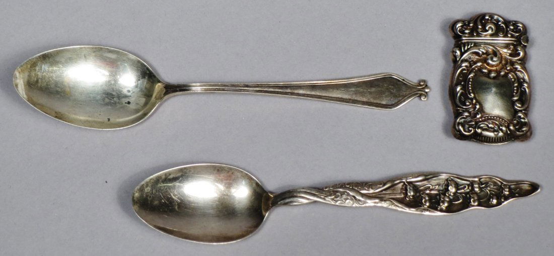 Misc Vintage/Antique Sterling Lot Match Safe (1 of 7)