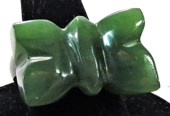 Large Jade  Chinese Butterfly Ring (1 of 7)
