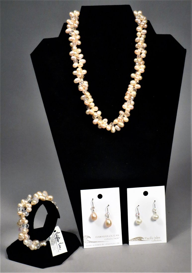 Leighton Lam Sterling, Dipped Cultured Pearl Set (1 of 5)