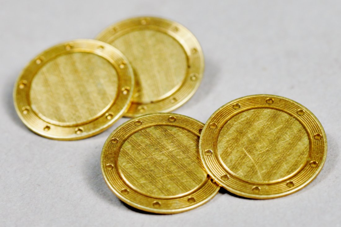 Art Deco 14K Gold Cufflinks (1 of 5)